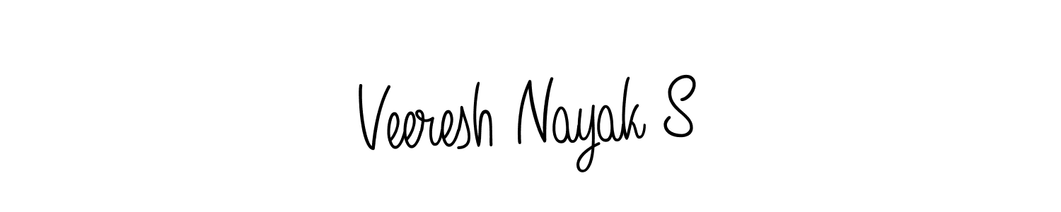 Make a beautiful signature design for name Veeresh Nayak S. With this signature (Angelique-Rose-font-FFP) style, you can create a handwritten signature for free. Veeresh Nayak S signature style 5 images and pictures png