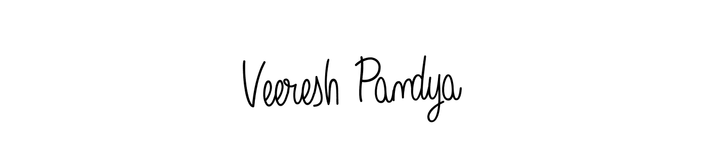 Angelique-Rose-font-FFP is a professional signature style that is perfect for those who want to add a touch of class to their signature. It is also a great choice for those who want to make their signature more unique. Get Veeresh Pandya name to fancy signature for free. Veeresh Pandya signature style 5 images and pictures png