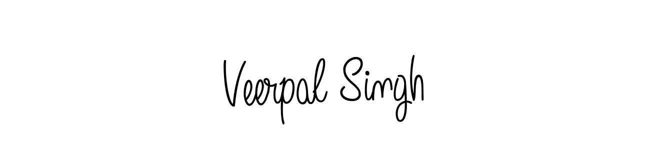 Make a beautiful signature design for name Veerpal Singh. With this signature (Angelique-Rose-font-FFP) style, you can create a handwritten signature for free. Veerpal Singh signature style 5 images and pictures png