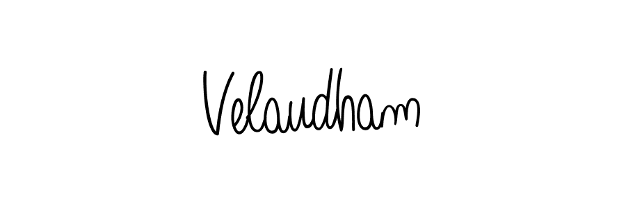 You should practise on your own different ways (Angelique-Rose-font-FFP) to write your name (Velaudham) in signature. don't let someone else do it for you. Velaudham signature style 5 images and pictures png