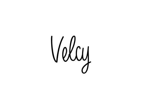 You should practise on your own different ways (Angelique-Rose-font-FFP) to write your name (Velcy) in signature. don't let someone else do it for you. Velcy signature style 5 images and pictures png