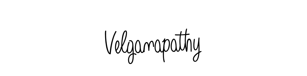 Use a signature maker to create a handwritten signature online. With this signature software, you can design (Angelique-Rose-font-FFP) your own signature for name Velganapathy. Velganapathy signature style 5 images and pictures png