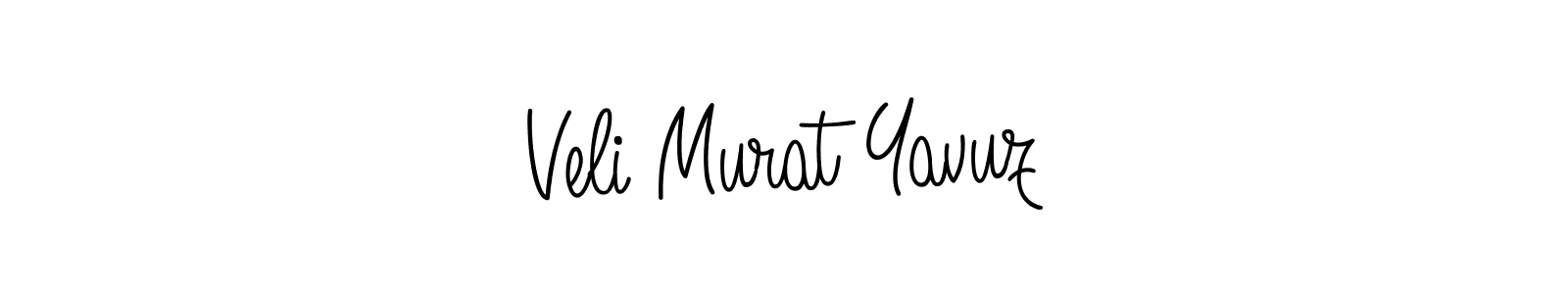 Use a signature maker to create a handwritten signature online. With this signature software, you can design (Angelique-Rose-font-FFP) your own signature for name Veli Murat Yavuz. Veli Murat Yavuz signature style 5 images and pictures png