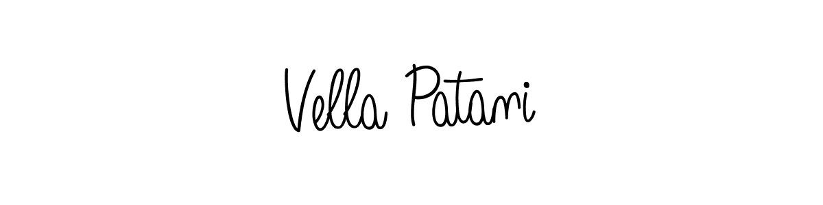 Design your own signature with our free online signature maker. With this signature software, you can create a handwritten (Angelique-Rose-font-FFP) signature for name Vella Patani. Vella Patani signature style 5 images and pictures png