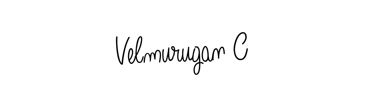 The best way (Angelique-Rose-font-FFP) to make a short signature is to pick only two or three words in your name. The name Velmurugan C include a total of six letters. For converting this name. Velmurugan C signature style 5 images and pictures png