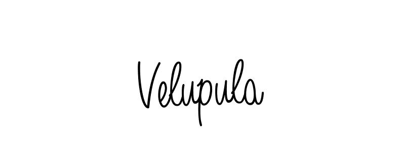 You should practise on your own different ways (Angelique-Rose-font-FFP) to write your name (Velupula) in signature. don't let someone else do it for you. Velupula signature style 5 images and pictures png