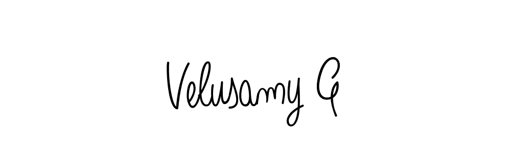It looks lik you need a new signature style for name Velusamy G. Design unique handwritten (Angelique-Rose-font-FFP) signature with our free signature maker in just a few clicks. Velusamy G signature style 5 images and pictures png