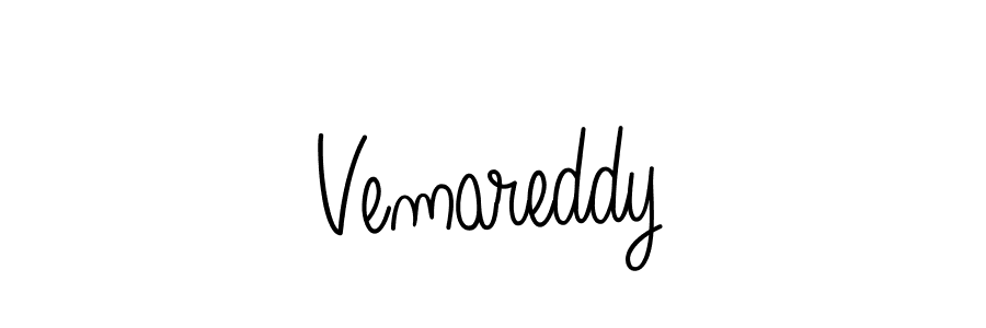 Vemareddy stylish signature style. Best Handwritten Sign (Angelique-Rose-font-FFP) for my name. Handwritten Signature Collection Ideas for my name Vemareddy. Vemareddy signature style 5 images and pictures png