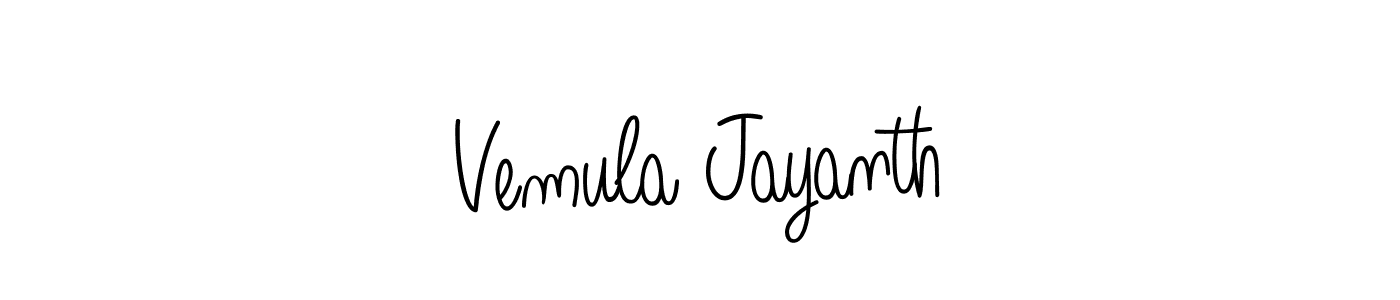 Angelique-Rose-font-FFP is a professional signature style that is perfect for those who want to add a touch of class to their signature. It is also a great choice for those who want to make their signature more unique. Get Vemula Jayanth name to fancy signature for free. Vemula Jayanth signature style 5 images and pictures png