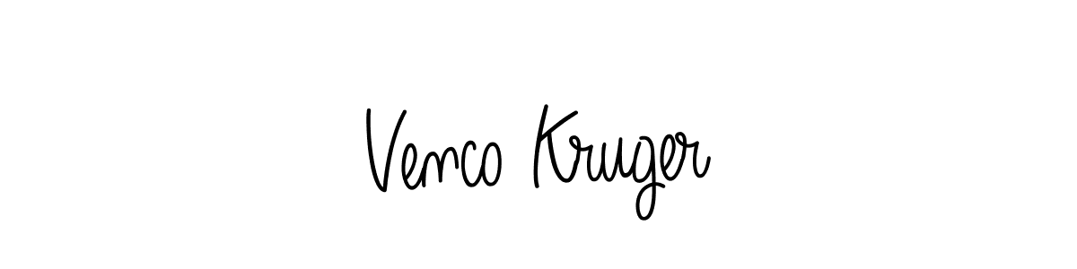 Create a beautiful signature design for name Venco Kruger. With this signature (Angelique-Rose-font-FFP) fonts, you can make a handwritten signature for free. Venco Kruger signature style 5 images and pictures png
