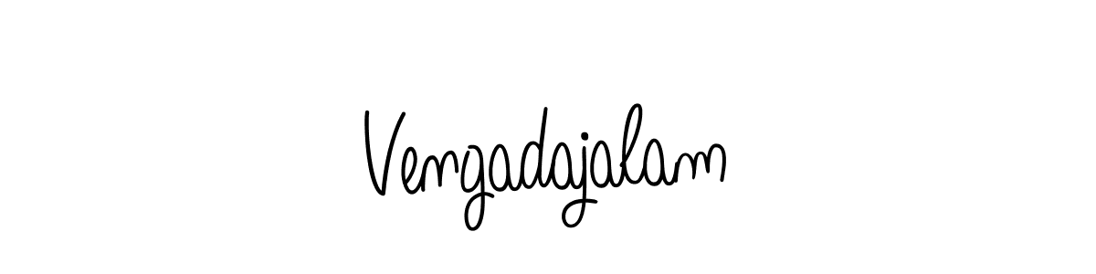 Vengadajalam stylish signature style. Best Handwritten Sign (Angelique-Rose-font-FFP) for my name. Handwritten Signature Collection Ideas for my name Vengadajalam. Vengadajalam signature style 5 images and pictures png