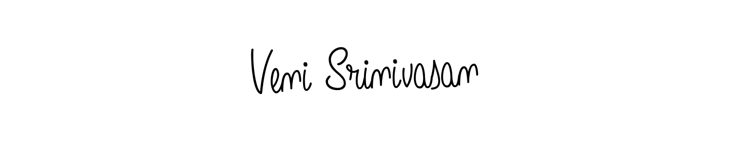 Veni Srinivasan stylish signature style. Best Handwritten Sign (Angelique-Rose-font-FFP) for my name. Handwritten Signature Collection Ideas for my name Veni Srinivasan. Veni Srinivasan signature style 5 images and pictures png