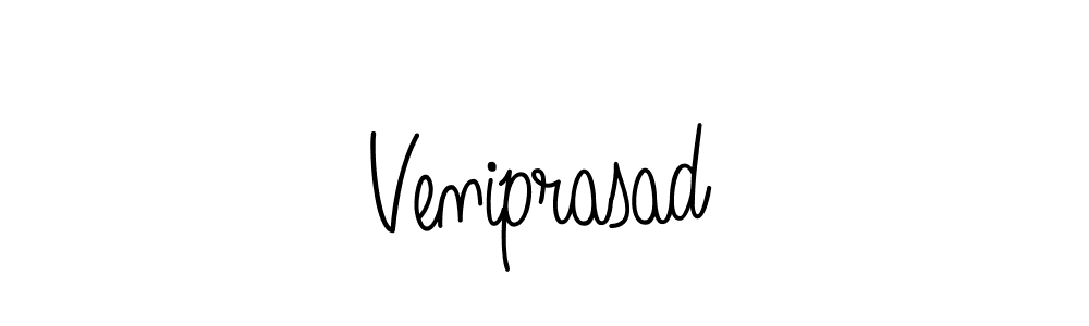 Make a beautiful signature design for name Veniprasad. With this signature (Angelique-Rose-font-FFP) style, you can create a handwritten signature for free. Veniprasad signature style 5 images and pictures png