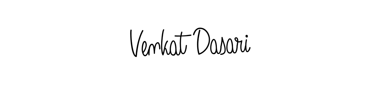 Create a beautiful signature design for name Venkat Dasari. With this signature (Angelique-Rose-font-FFP) fonts, you can make a handwritten signature for free. Venkat Dasari signature style 5 images and pictures png
