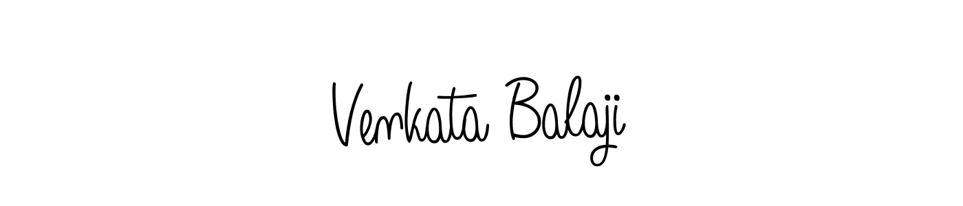 Make a beautiful signature design for name Venkata Balaji. With this signature (Angelique-Rose-font-FFP) style, you can create a handwritten signature for free. Venkata Balaji signature style 5 images and pictures png