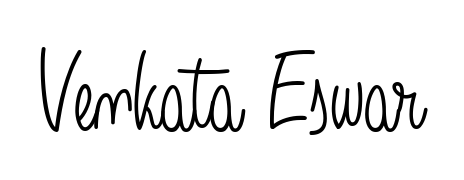 Looking for an artistic signature for Venkata Eswar? The Angelique-Rose-font-FFP calligraphy style gives a sophisticated flow suitable for business cards and emails. Venkata Eswar signature style 5 images and pictures png