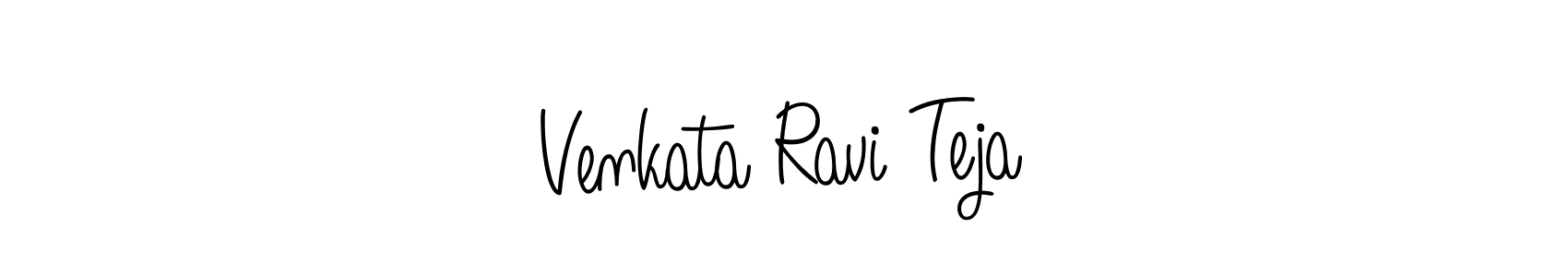 You should practise on your own different ways (Angelique-Rose-font-FFP) to write your name (Venkata Ravi Teja) in signature. don't let someone else do it for you. Venkata Ravi Teja signature style 5 images and pictures png