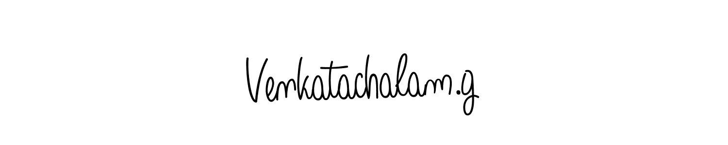 Design your own signature with our free online signature maker. With this signature software, you can create a handwritten (Angelique-Rose-font-FFP) signature for name Venkatachalam.g. Venkatachalam.g signature style 5 images and pictures png