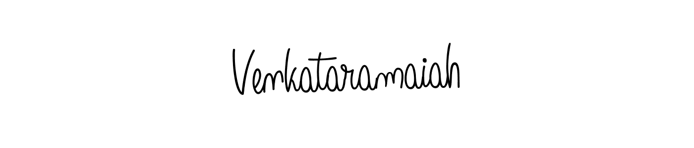 The best way (Angelique-Rose-font-FFP) to make a short signature is to pick only two or three words in your name. The name Venkataramaiah include a total of six letters. For converting this name. Venkataramaiah signature style 5 images and pictures png