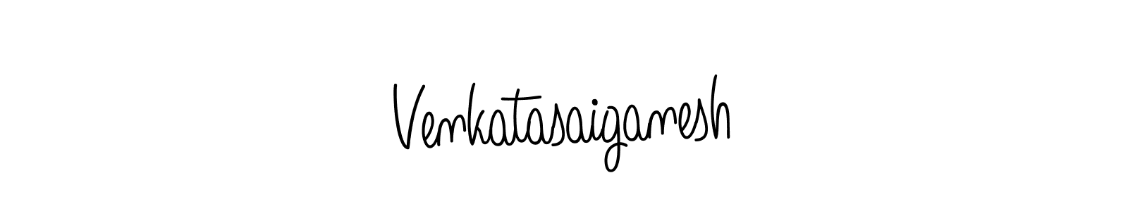 Use a signature maker to create a handwritten signature online. With this signature software, you can design (Angelique-Rose-font-FFP) your own signature for name Venkatasaiganesh. Venkatasaiganesh signature style 5 images and pictures png