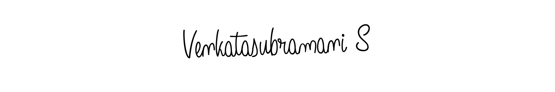 Make a beautiful signature design for name Venkatasubramani S. With this signature (Angelique-Rose-font-FFP) style, you can create a handwritten signature for free. Venkatasubramani S signature style 5 images and pictures png
