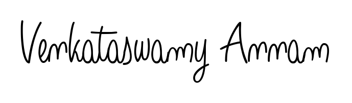 Create a personalized artistic stamp with Venkataswamy Annam in Angelique-Rose-font-FFP font. Perfect for visual artists, designers, and influencers. Venkataswamy Annam signature style 5 images and pictures png