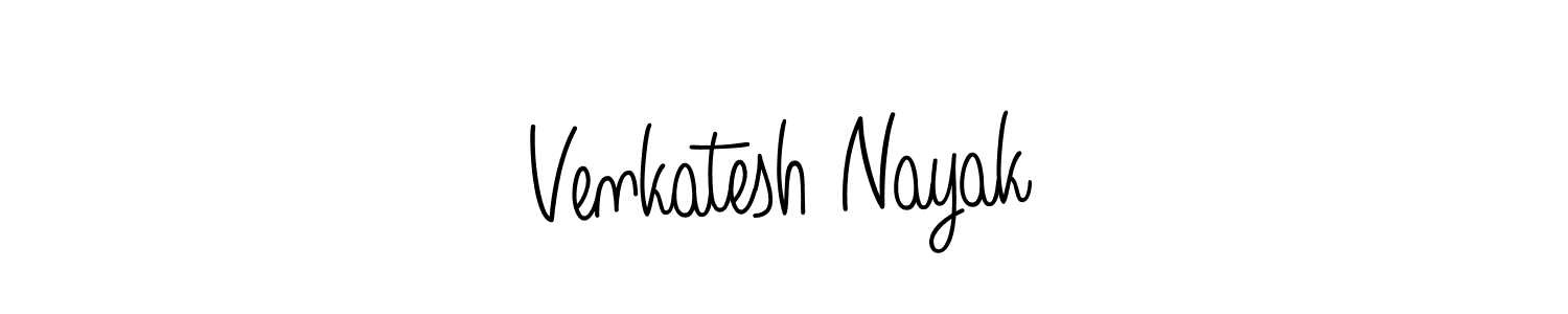 Make a beautiful signature design for name Venkatesh Nayak. With this signature (Angelique-Rose-font-FFP) style, you can create a handwritten signature for free. Venkatesh Nayak signature style 5 images and pictures png