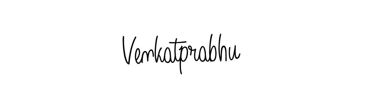 Venkatprabhu stylish signature style. Best Handwritten Sign (Angelique-Rose-font-FFP) for my name. Handwritten Signature Collection Ideas for my name Venkatprabhu. Venkatprabhu signature style 5 images and pictures png