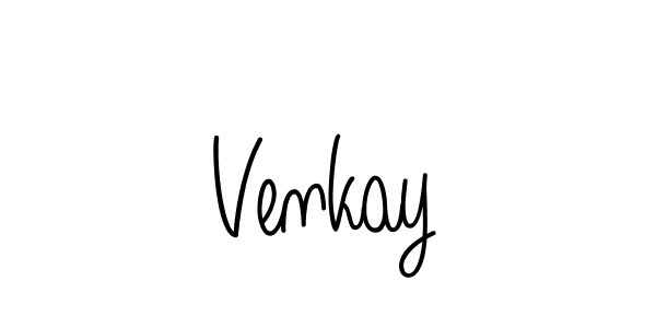 Design your own signature with our free online signature maker. With this signature software, you can create a handwritten (Angelique-Rose-font-FFP) signature for name Venkay. Venkay signature style 5 images and pictures png