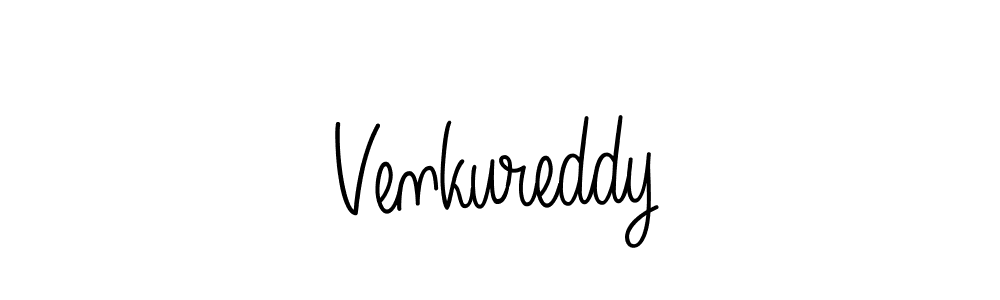 Venkureddy stylish signature style. Best Handwritten Sign (Angelique-Rose-font-FFP) for my name. Handwritten Signature Collection Ideas for my name Venkureddy. Venkureddy signature style 5 images and pictures png