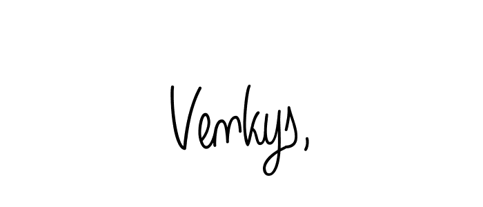 Once you've used our free online signature maker to create your best signature Angelique-Rose-font-FFP style, it's time to enjoy all of the benefits that Venkys, name signing documents. Venkys, signature style 5 images and pictures png