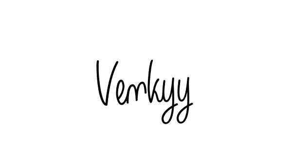 Design your own signature with our free online signature maker. With this signature software, you can create a handwritten (Angelique-Rose-font-FFP) signature for name Venkyy. Venkyy signature style 5 images and pictures png