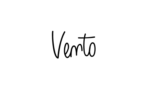 You should practise on your own different ways (Angelique-Rose-font-FFP) to write your name (Vento) in signature. don't let someone else do it for you. Vento signature style 5 images and pictures png