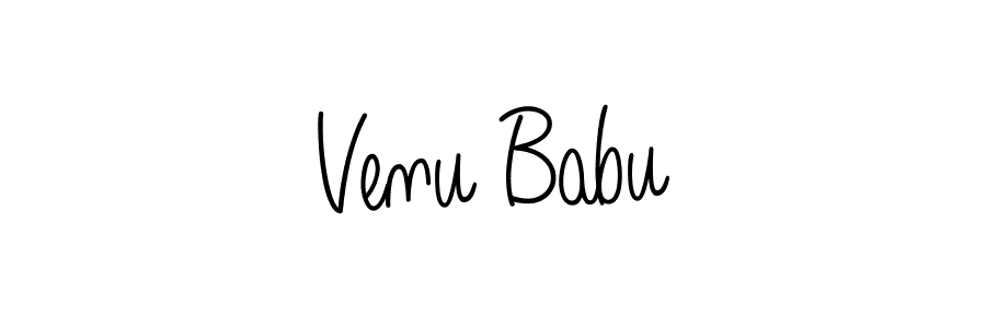 Use a signature maker to create a handwritten signature online. With this signature software, you can design (Angelique-Rose-font-FFP) your own signature for name Venu Babu. Venu Babu signature style 5 images and pictures png