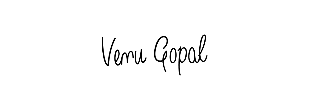 Venu Gopal stylish signature style. Best Handwritten Sign (Angelique-Rose-font-FFP) for my name. Handwritten Signature Collection Ideas for my name Venu Gopal. Venu Gopal signature style 5 images and pictures png