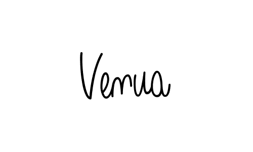 Create a beautiful signature design for name Venua. With this signature (Angelique-Rose-font-FFP) fonts, you can make a handwritten signature for free. Venua signature style 5 images and pictures png