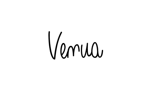 Create a beautiful signature design for name Venua. With this signature (Angelique-Rose-font-FFP) fonts, you can make a handwritten signature for free. Venua signature style 5 images and pictures png