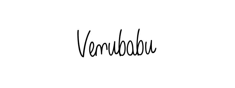 Use a signature maker to create a handwritten signature online. With this signature software, you can design (Angelique-Rose-font-FFP) your own signature for name Venubabu. Venubabu signature style 5 images and pictures png