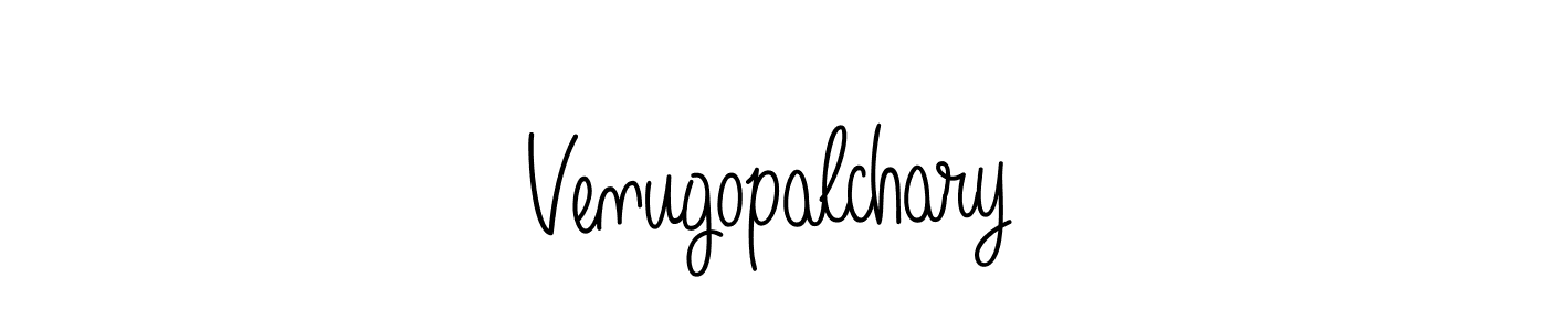 Make a beautiful signature design for name Venugopalchary. With this signature (Angelique-Rose-font-FFP) style, you can create a handwritten signature for free. Venugopalchary signature style 5 images and pictures png