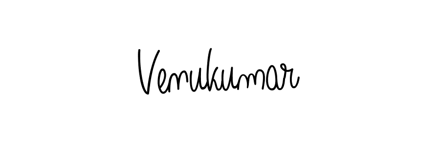 Use a signature maker to create a handwritten signature online. With this signature software, you can design (Angelique-Rose-font-FFP) your own signature for name Venukumar. Venukumar signature style 5 images and pictures png