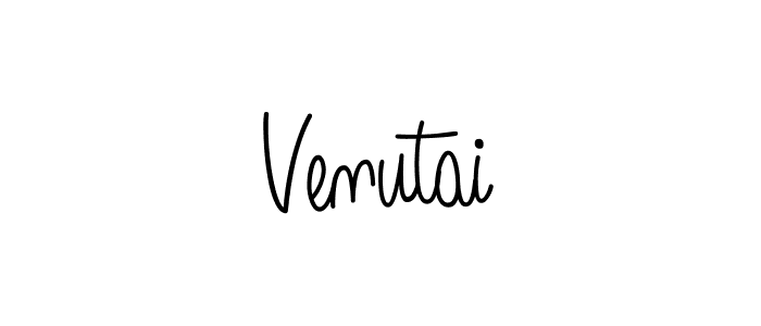 Use a signature maker to create a handwritten signature online. With this signature software, you can design (Angelique-Rose-font-FFP) your own signature for name Venutai. Venutai signature style 5 images and pictures png