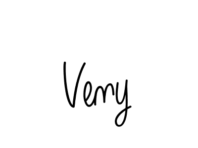 Make a beautiful signature design for name Veny. With this signature (Angelique-Rose-font-FFP) style, you can create a handwritten signature for free. Veny signature style 5 images and pictures png