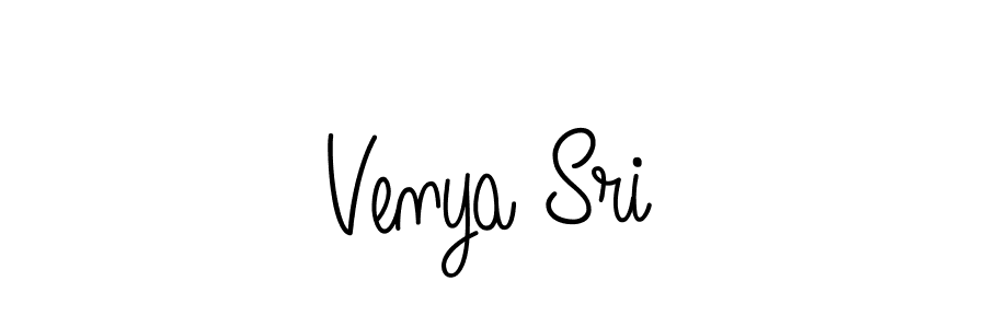 Venya Sri stylish signature style. Best Handwritten Sign (Angelique-Rose-font-FFP) for my name. Handwritten Signature Collection Ideas for my name Venya Sri. Venya Sri signature style 5 images and pictures png