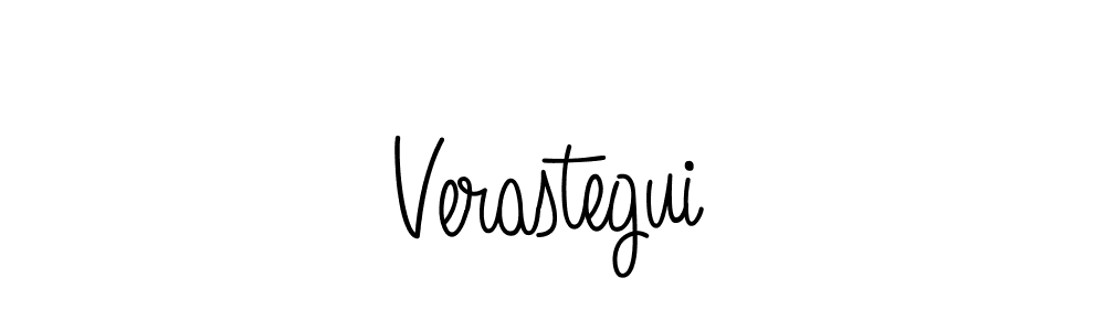 Make a beautiful signature design for name Verastegui. With this signature (Angelique-Rose-font-FFP) style, you can create a handwritten signature for free. Verastegui signature style 5 images and pictures png