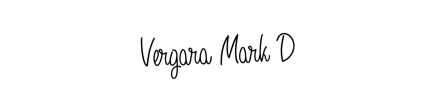You should practise on your own different ways (Angelique-Rose-font-FFP) to write your name (Vergara Mark D) in signature. don't let someone else do it for you. Vergara Mark D signature style 5 images and pictures png