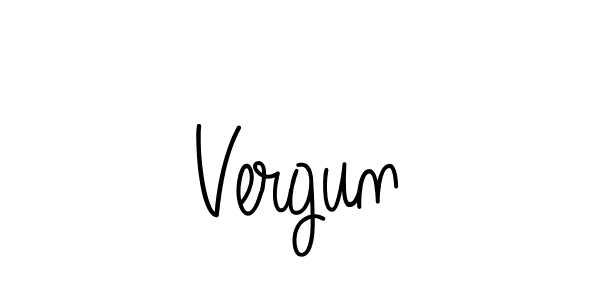 Make a beautiful signature design for name Vergun. Use this online signature maker to create a handwritten signature for free. Vergun signature style 5 images and pictures png
