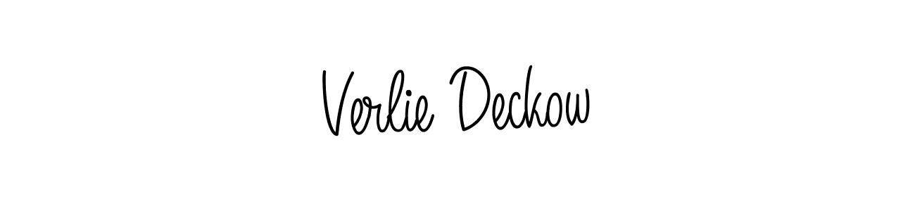 You can use this online signature creator to create a handwritten signature for the name Verlie Deckow. This is the best online autograph maker. Verlie Deckow signature style 5 images and pictures png