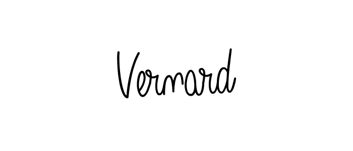Use a signature maker to create a handwritten signature online. With this signature software, you can design (Angelique-Rose-font-FFP) your own signature for name Vernard. Vernard signature style 5 images and pictures png