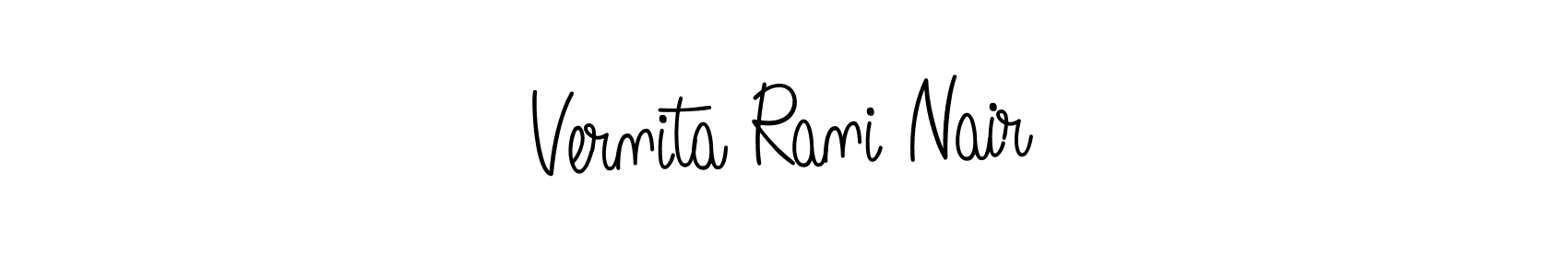 Make a beautiful signature design for name Vernita Rani Nair. Use this online signature maker to create a handwritten signature for free. Vernita Rani Nair signature style 5 images and pictures png