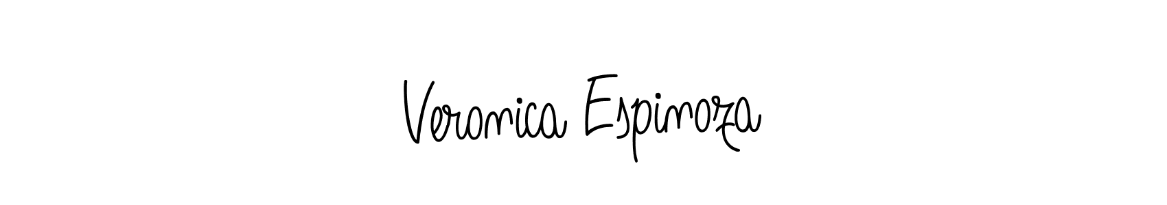 Veronica Espinoza stylish signature style. Best Handwritten Sign (Angelique-Rose-font-FFP) for my name. Handwritten Signature Collection Ideas for my name Veronica Espinoza. Veronica Espinoza signature style 5 images and pictures png